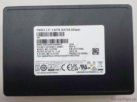 17453 Ổ cứng SSD SATA Samsung 3.84TB 2.5