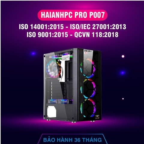 HAIANHPC PRO P007 (A320/R5 4500 / 8GB/ 2GB/ SSD 120GB + HDD 1TB/ K+M/ 500W) - 045003200801201T