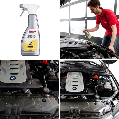 SONAX DUNG DỊCH VỆ SINH KHOANG ĐỘNG CƠ (Engine and Cold Cleaner 543200)