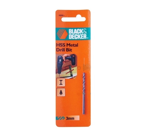 Black&Decker HSS Mũi khoan sắt 10MM A8081