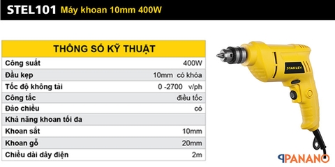 STANLEY Máy khoan sắt STEL101-B1