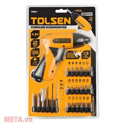 TOLSEN 79011 Bộ Máy Khoan Nhỏ Không Dây