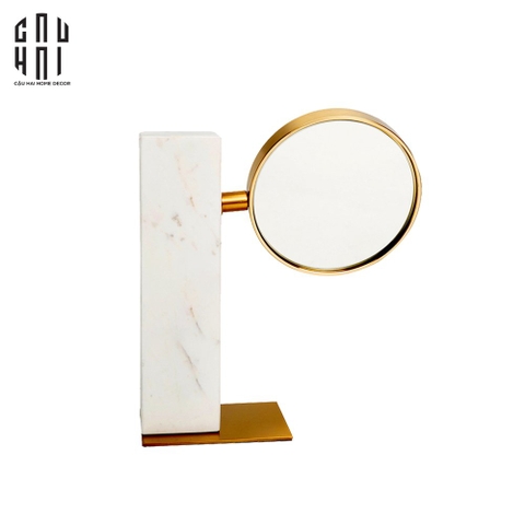 GƯƠNG TRANG ĐIỂM ĐỂ BÀN MARBLE GOLDEN MIRROR