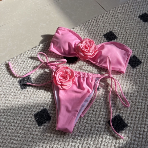 Bikini 2 Mảnh Ống Hoa Trà