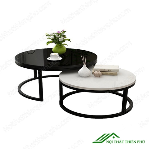 Bàn Trà Đôi Sofa Mặt Kính Sang Trọng - BT 05