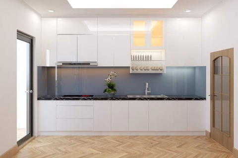 Tủ Bếp Gỗ Đẹp Giá Rẻ - TB 01