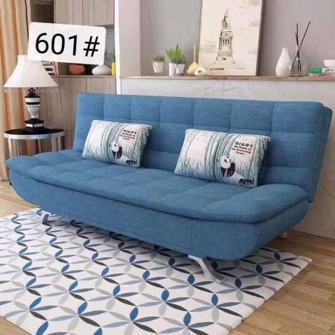 Sofa Giường Đệm Nỉ Xanh Caro Nổi Bật - SF 29