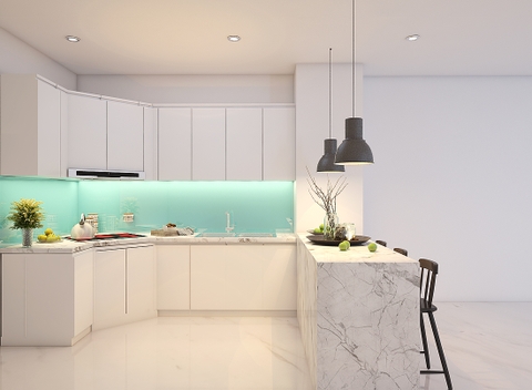 Tủ Bếp Gỗ Đẹp Giá Rẻ - TB 01