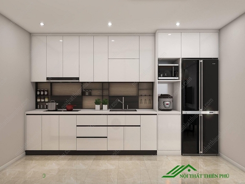 Tủ Bếp Gỗ Đẹp Giá Rẻ - TB 01