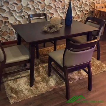 Bàn ăn Emma Walnut 4 ghế đẹp - BA 28