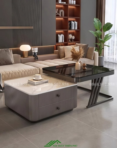 Bàn trà đôi phong cách hiện đại tối giản - BT 93