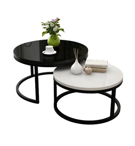 Bàn Trà Đôi Sofa Mặt Kính Sang Trọng - BT 05