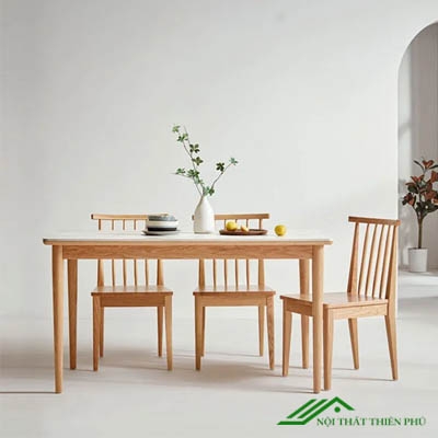 Bộ bàn ăn gỗ sồi chất lượng cao - BA 82