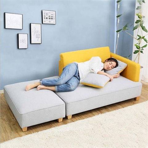 Ghế Sofa Gỗ Tự Nhiên Bọc Nỉ Giá Rẻ - SF 18