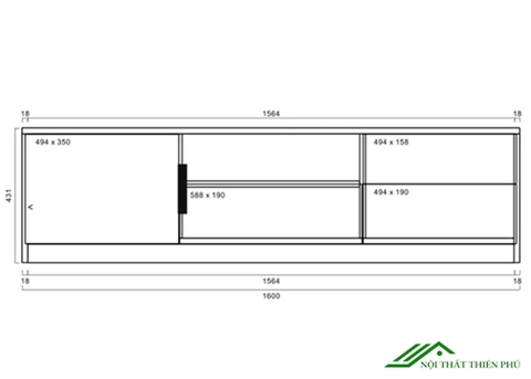 Kệ tivi hiện đại đa năng đẹp - TV 42
