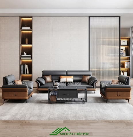 Sofa da cao cấp văn phòng, nhà ở hiện đại - SF 103