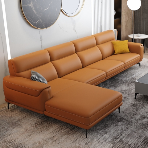 Ghế Sofa Da Góc Bắc Âu Hiện Đại - SF 20