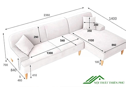Sofa Chữ L Nỉ Bền Đẹp Hà Nội Giá Rẻ - SF 52