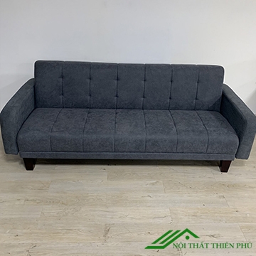 Sofa Giường Nỉ Xám Tối Hiện Đại- SF 48