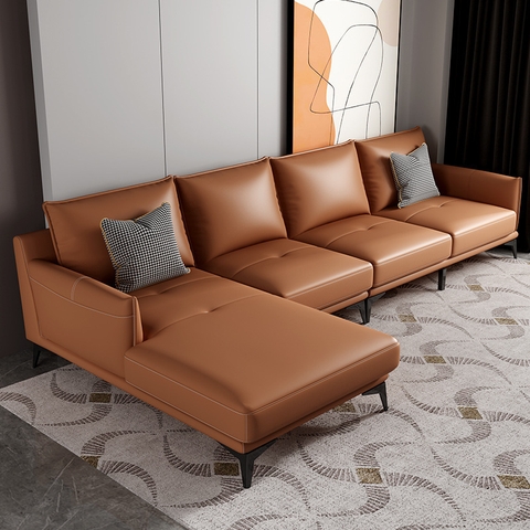 Sofa Góc Da Hiện Đại Giá Rẻ - SF 21