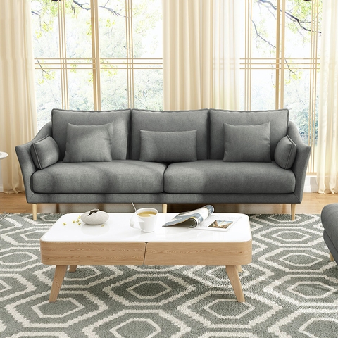 Sofa văng gỗ tự nhiên thiết kế hiện đại- SF 87