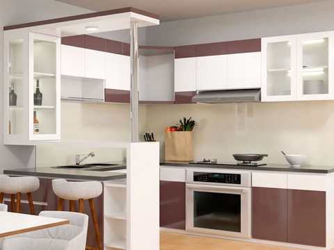 Tủ Bếp Hiện Đại Giá Rẻ - TB 03