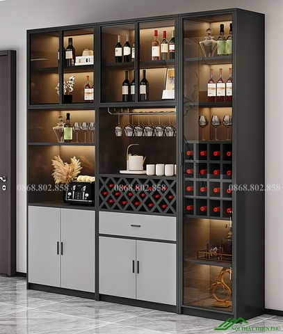 Tủ trưng bày rượu có đèn led cao cấp - TR 33
