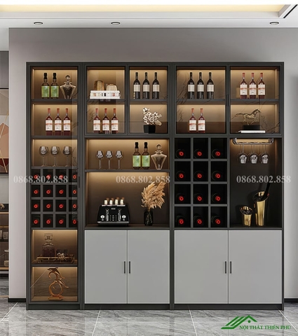 Tủ trưng bày rượu có đèn led cao cấp - TR 33