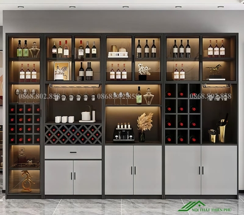 Tủ trưng bày rượu có đèn led cao cấp - TR 33