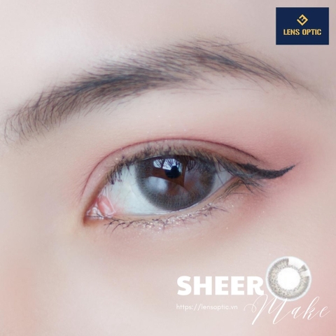 Kính áp tròng SEED 1 ngày màu Sheer Make, lens SEED Eye coffret 1 day UV- Lens Optic