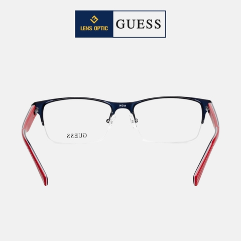 Gọng kính thép không gỉ Unisex, nam nữ Guess GU1859 54 091 chính hãng - LensOptic