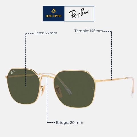 Kính mát Ray-ban nam ORB38944 001/31 (55 )