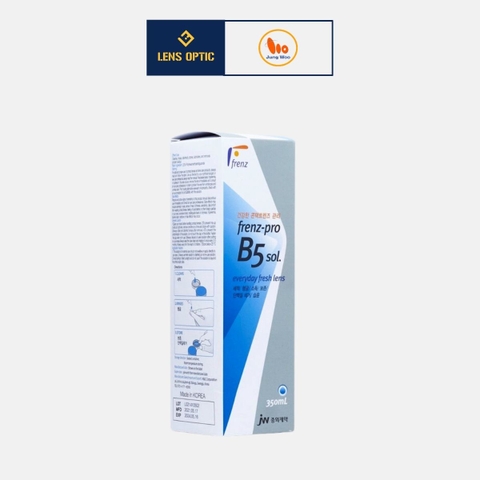 Nước ngâm lens, kính áp tròng  Frenz Pro B5 350 ml Hàn Quốc chính hãng