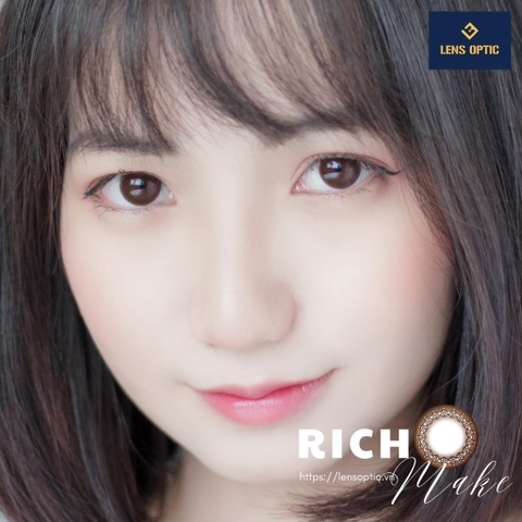 Kính áp tròng SEED 1 ngày màu Rich Make, lens SEED Eye Coffret 1 day UV- Lens Optic