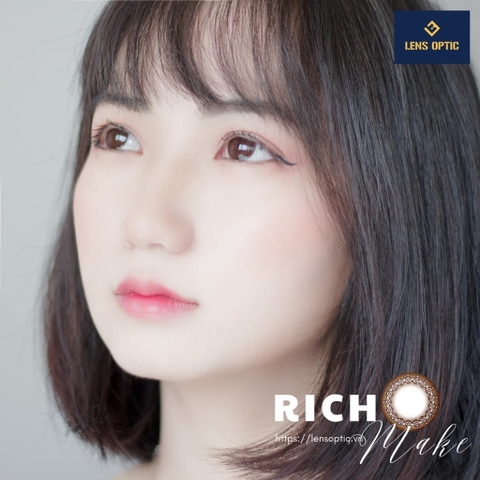 Kính áp tròng SEED 1 ngày màu Rich Make, lens SEED Eye Coffret 1 day UV- Lens Optic