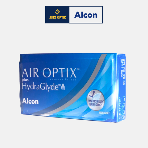 Kính áp tròng viễn thị Air Optix dùng 3 tháng, lens mắt trong suốt - Lens Optic