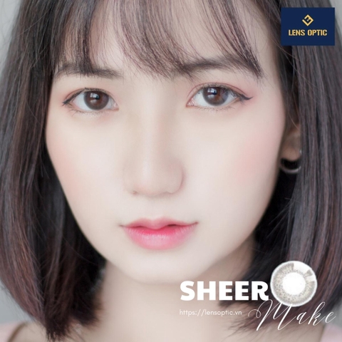 Kính áp tròng SEED 1 ngày màu Sheer Make, lens SEED Eye coffret 1 day UV- Lens Optic