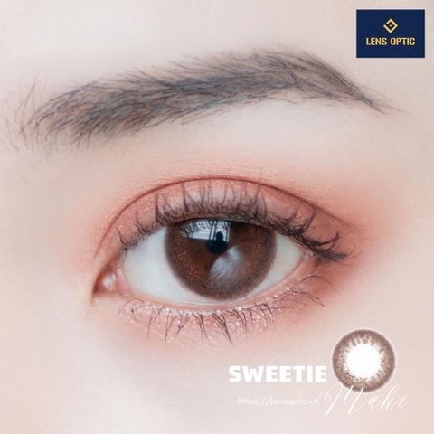 Kính áp tròng SEED 1 ngày - Màu Sweetie Make, lens SEED eye coffret 1 day UV- Lens Optic