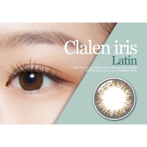 Kính áp tròng 1 ngày màu Latin Clalen iris, lens mắt màu nâu có độ cận - Lens Optic