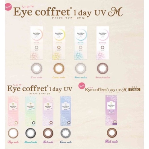 Kính áp tròng SEED 1 ngày màu First Make, lens SEED Eye coffret 1 day UV