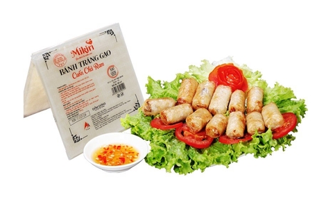 Cách chọn bánh tráng cuốn chả ram Mikiri ngon