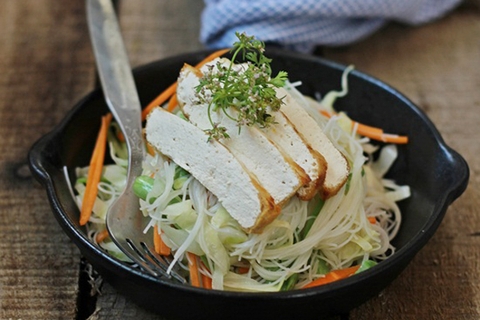 Ngon miệng với bún gạo xào chay cho ngày rằm
