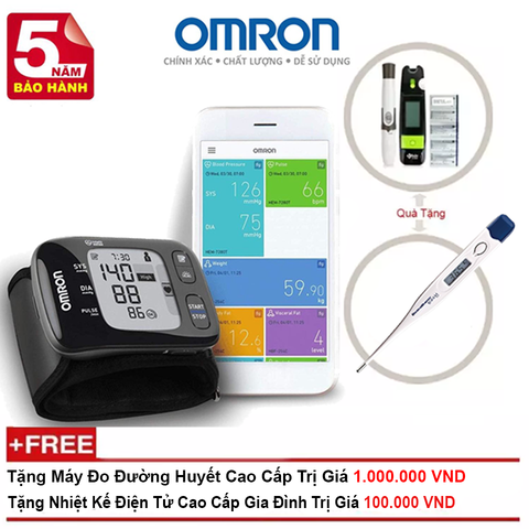 Máy đo huyết áp cổ tay Omron HEM-6232T