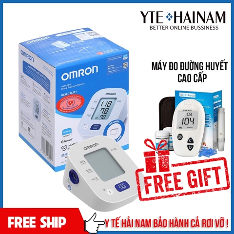 Máy Đo Huyết Áp Omron Bluetooth HEM-7143T1 + Adapter