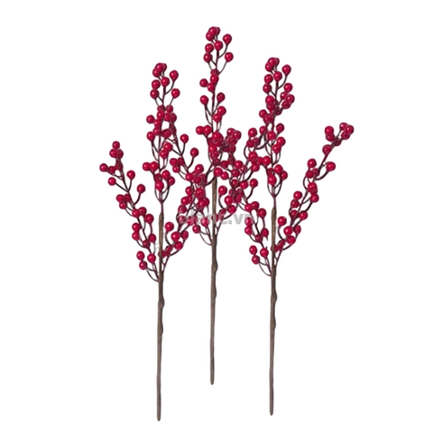 Set 3 cành berry nhỏ trang trí Noel Giáng sinh