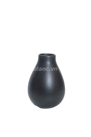 Bình gốm bầu đen