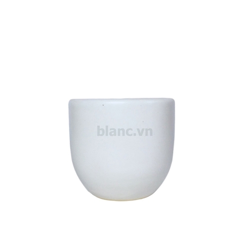 Chậu cây gốm trắng mini