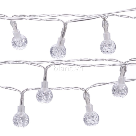 Đèn dây LED tròn chấm trắng 3 mét 20 bóng