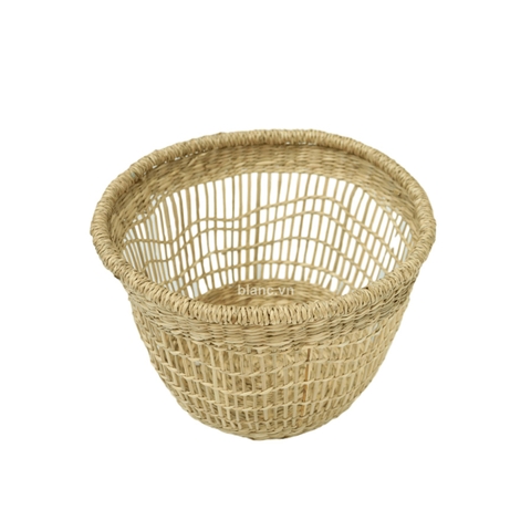 Giỏ cói tròn đan thưa