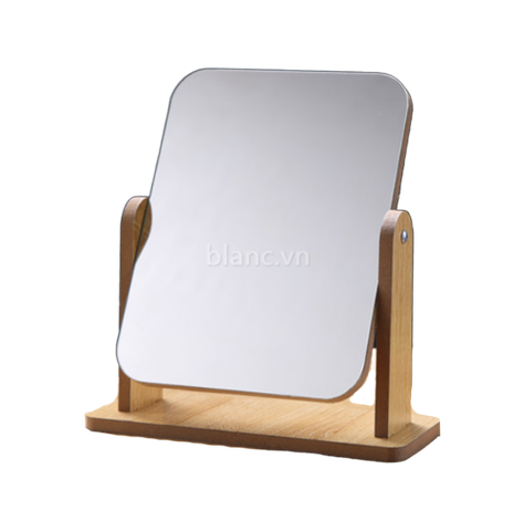 Gương trang điểm khung gỗ nhỏ